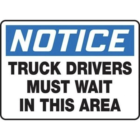 Accuform OSHA NOTICE SAFETY SIGN TRUCK MTKC807XT MTKC807XT